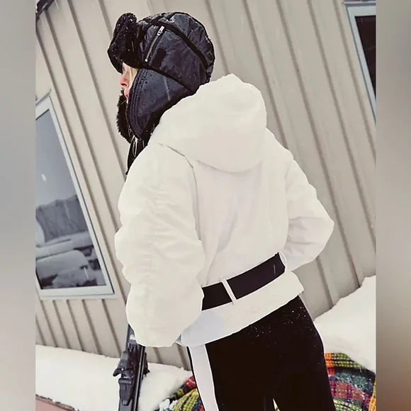 FP MOVEMENT Powder Vixen Jacket White & Black NWT - Picture 2 of 10